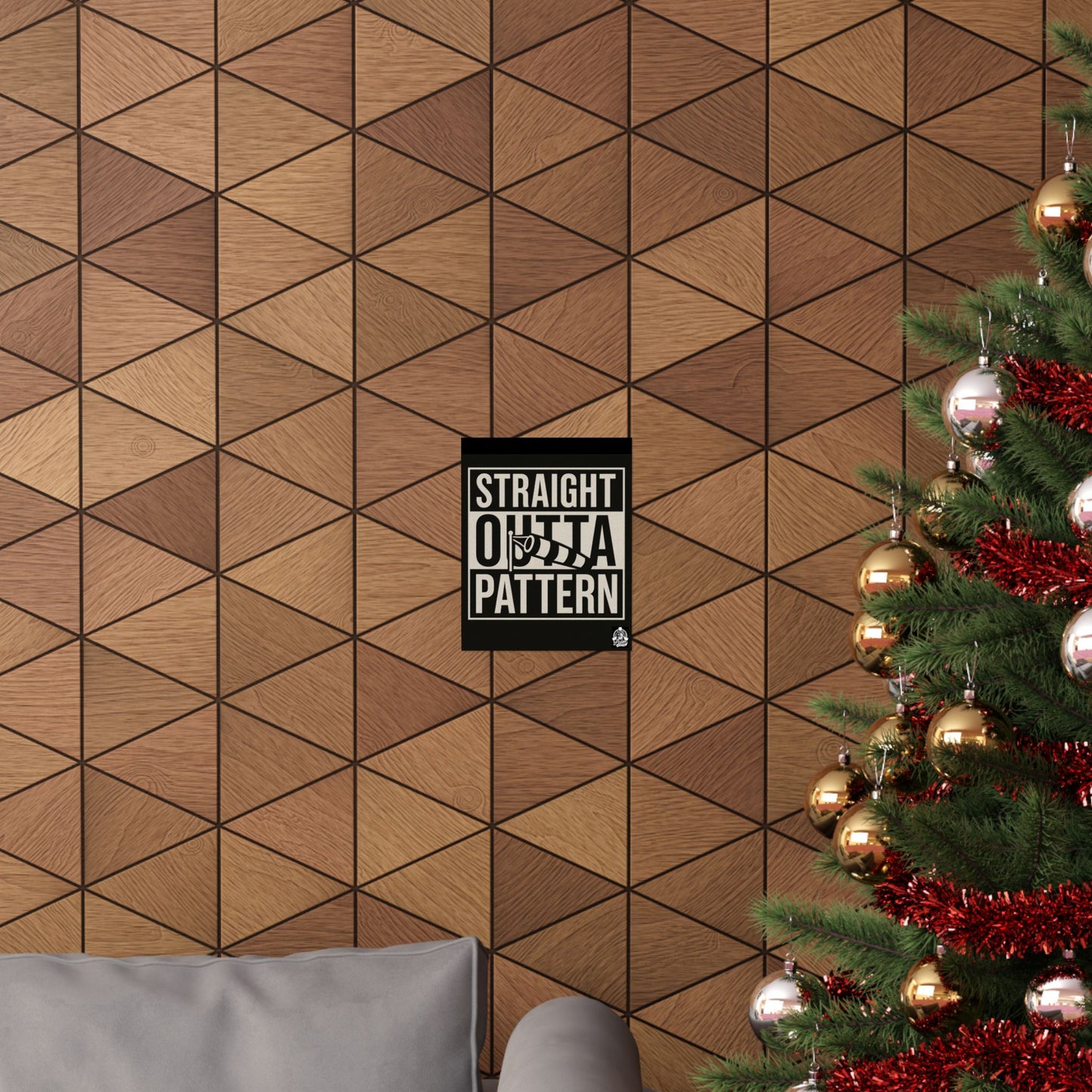 Straight Outta Pattern Matte Vertical Poster