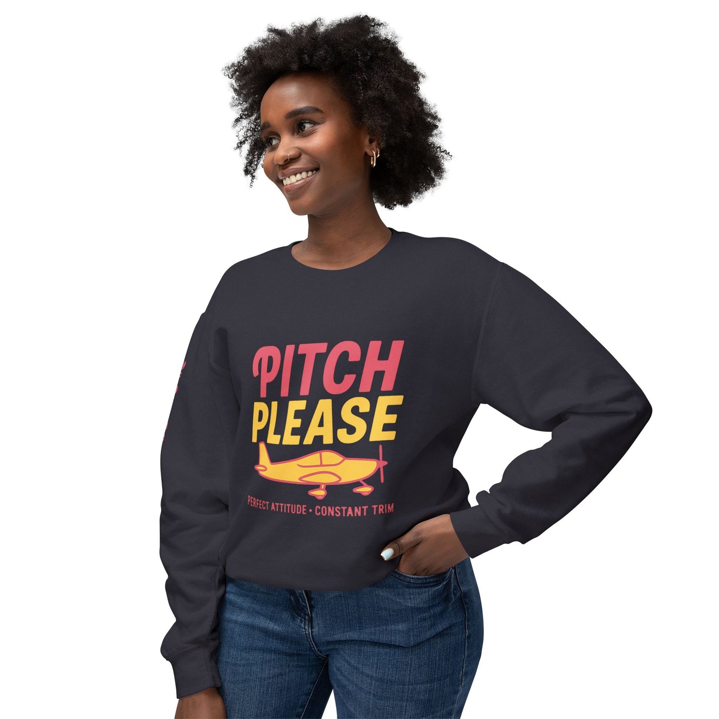 Pitch Please Crewneck – Perfect Attitude, Constant Trim