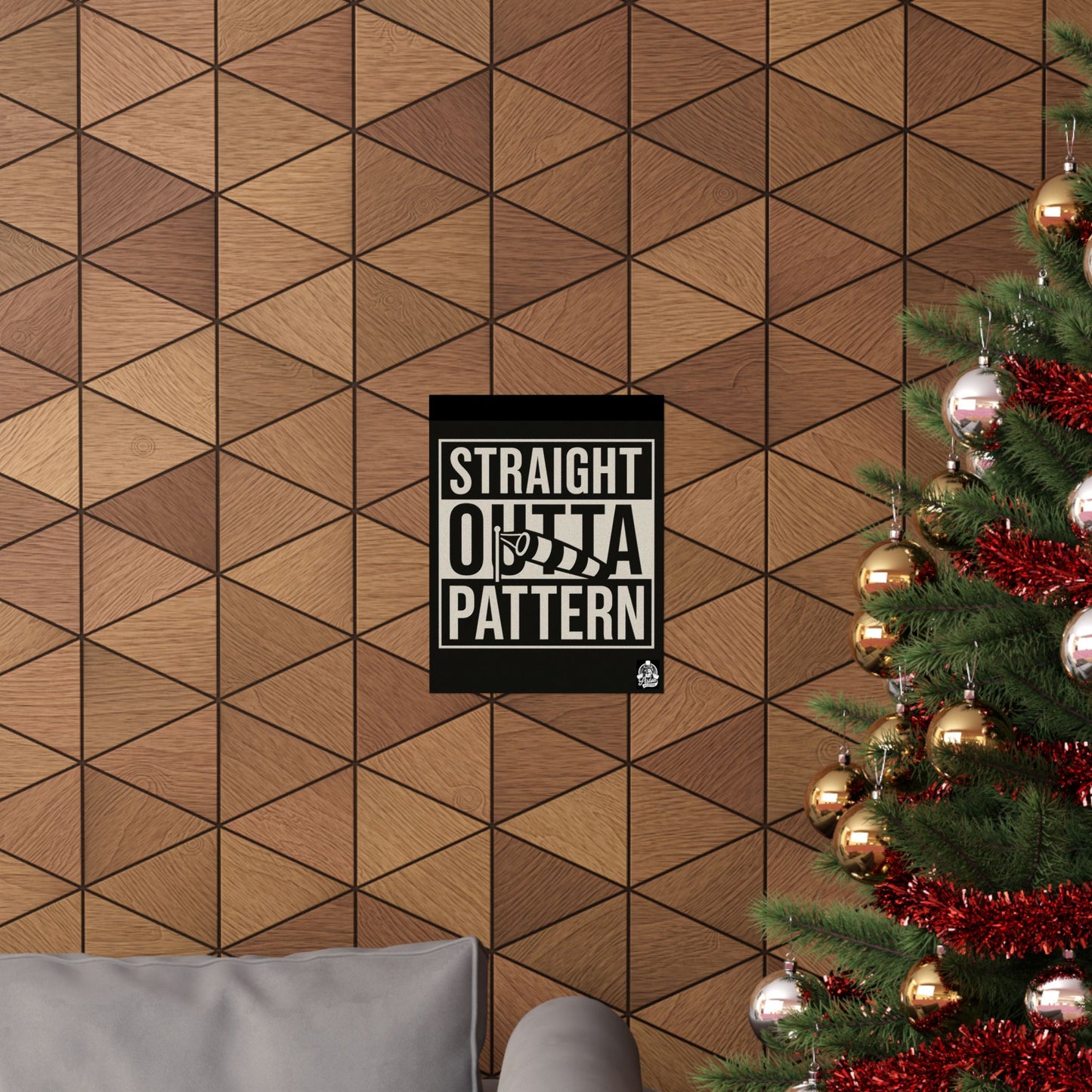 Straight Outta Pattern Matte Vertical Poster