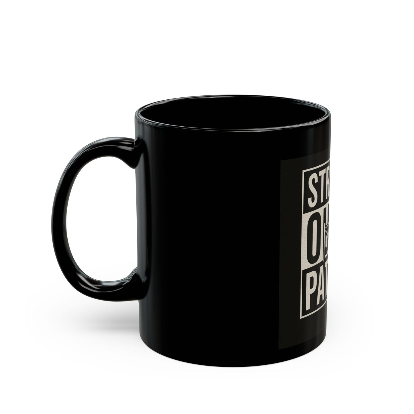 Straight Outta Pattern Black Coffee Mug